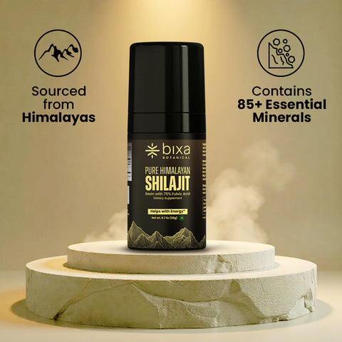 Pure Himalayan Shilajit Resin Pump 20gm | Instant Solubility | 350–400 mg Meter Dose