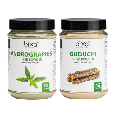 FOR LIVER WELLNESS | ANDROGRAPHIS + GUDUCHI POWDER | COMBO KIT ( 7Oz x  2)