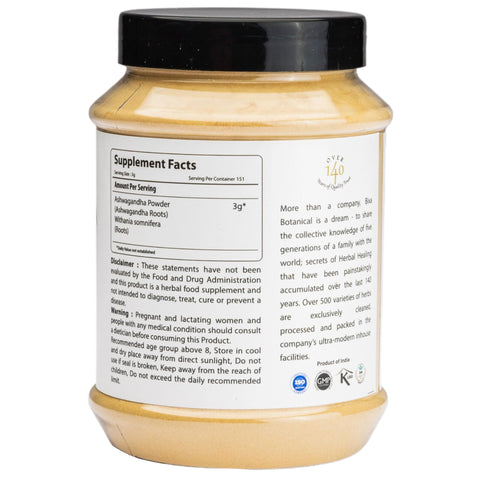 Natural Ashwagandha Root Powder Withania somnifera Herb