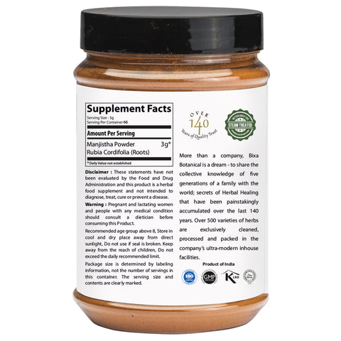 Manjistha Root Powder  Rubia cordifolia