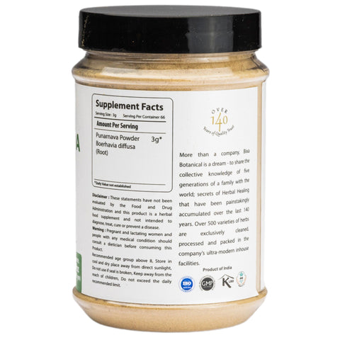 Punarnava Root Powder  (Boerhavia Diffusa) | Promotes Urinary Output Naturally