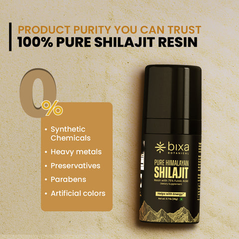 Pure Himalayan Shilajit Resin Pump 20gm | Instant Solubility | 350–400 mg Meter Dose