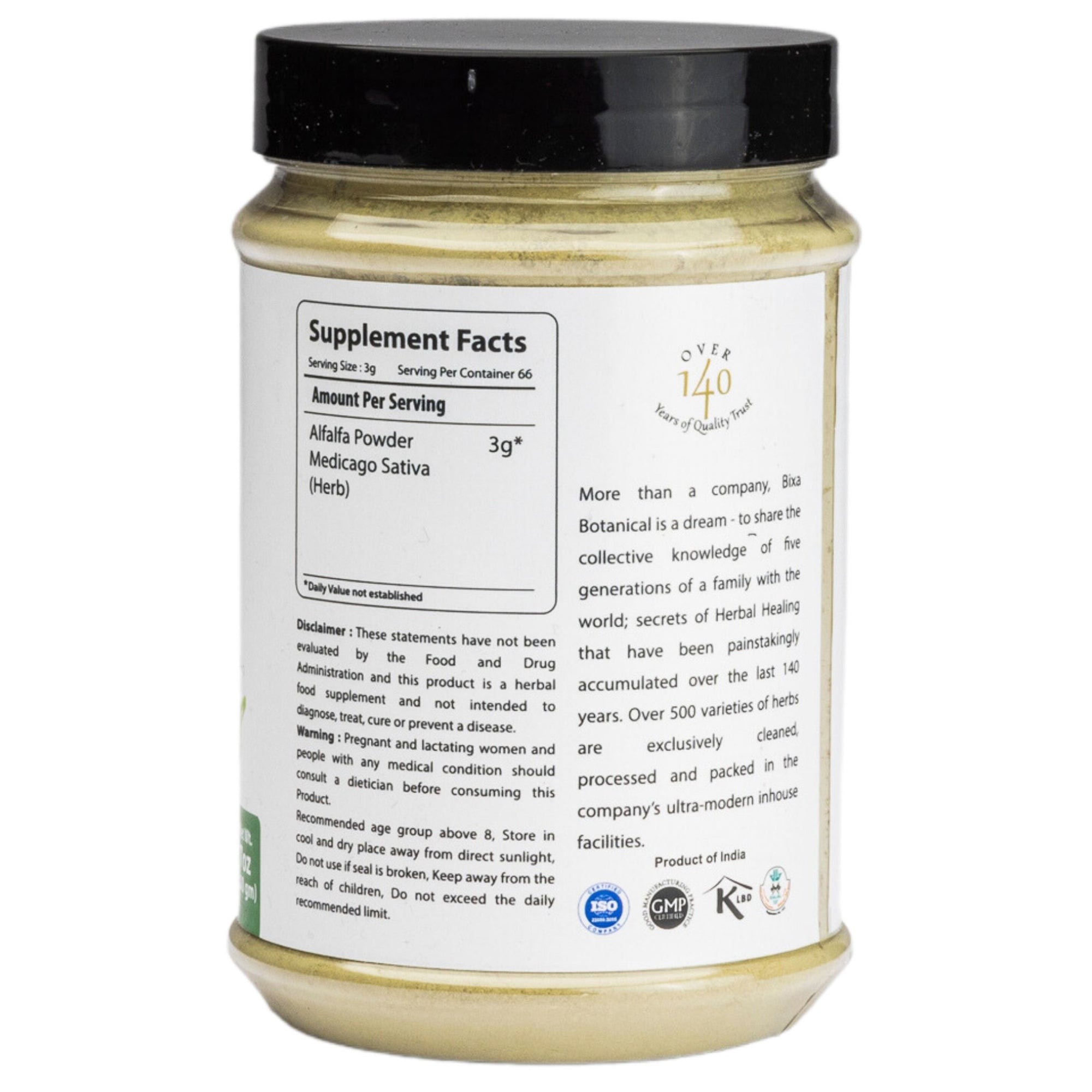 Alfalfa Herb Powder Medicago Sativa