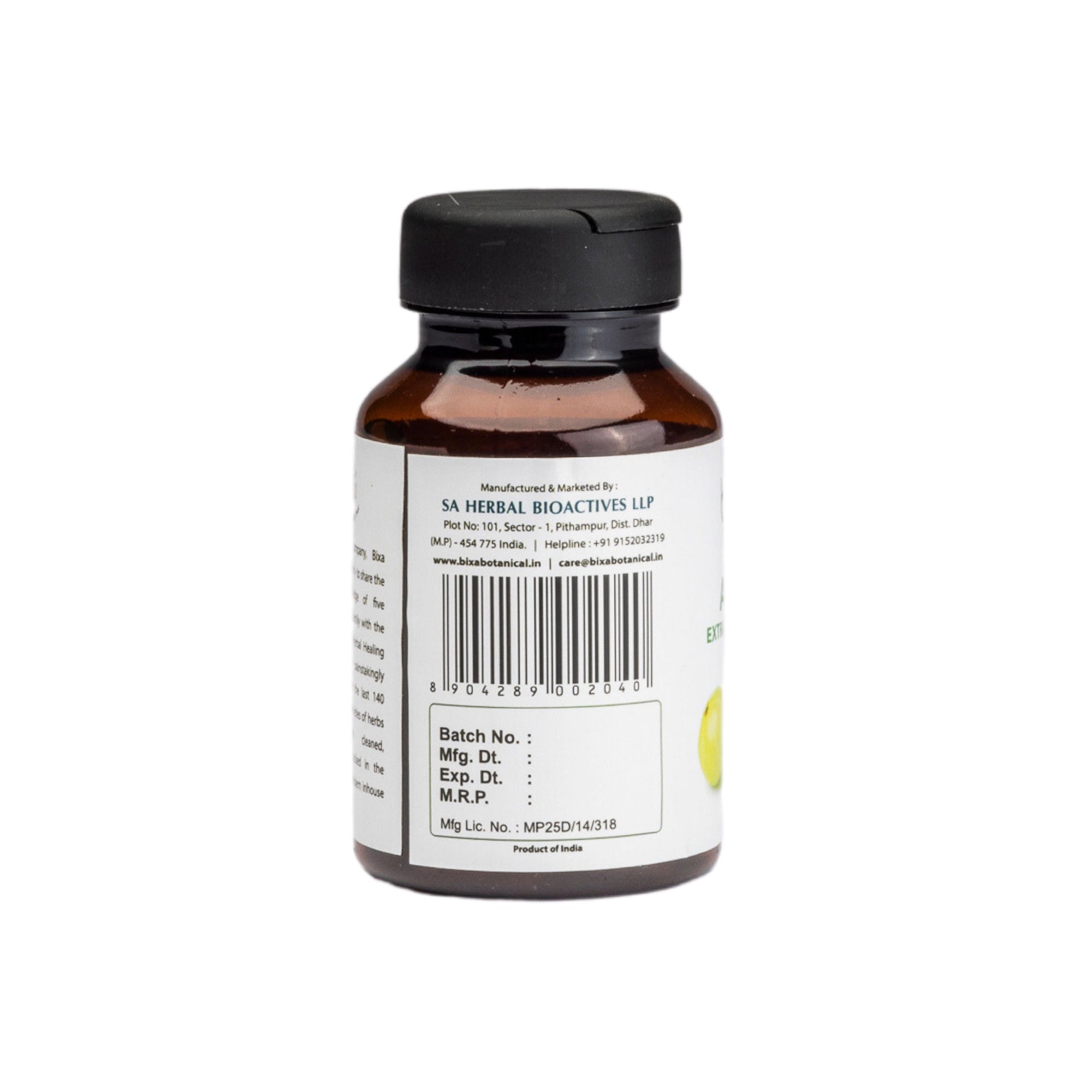 Amla Extract 40% Tannins 450mg Veg Capsules