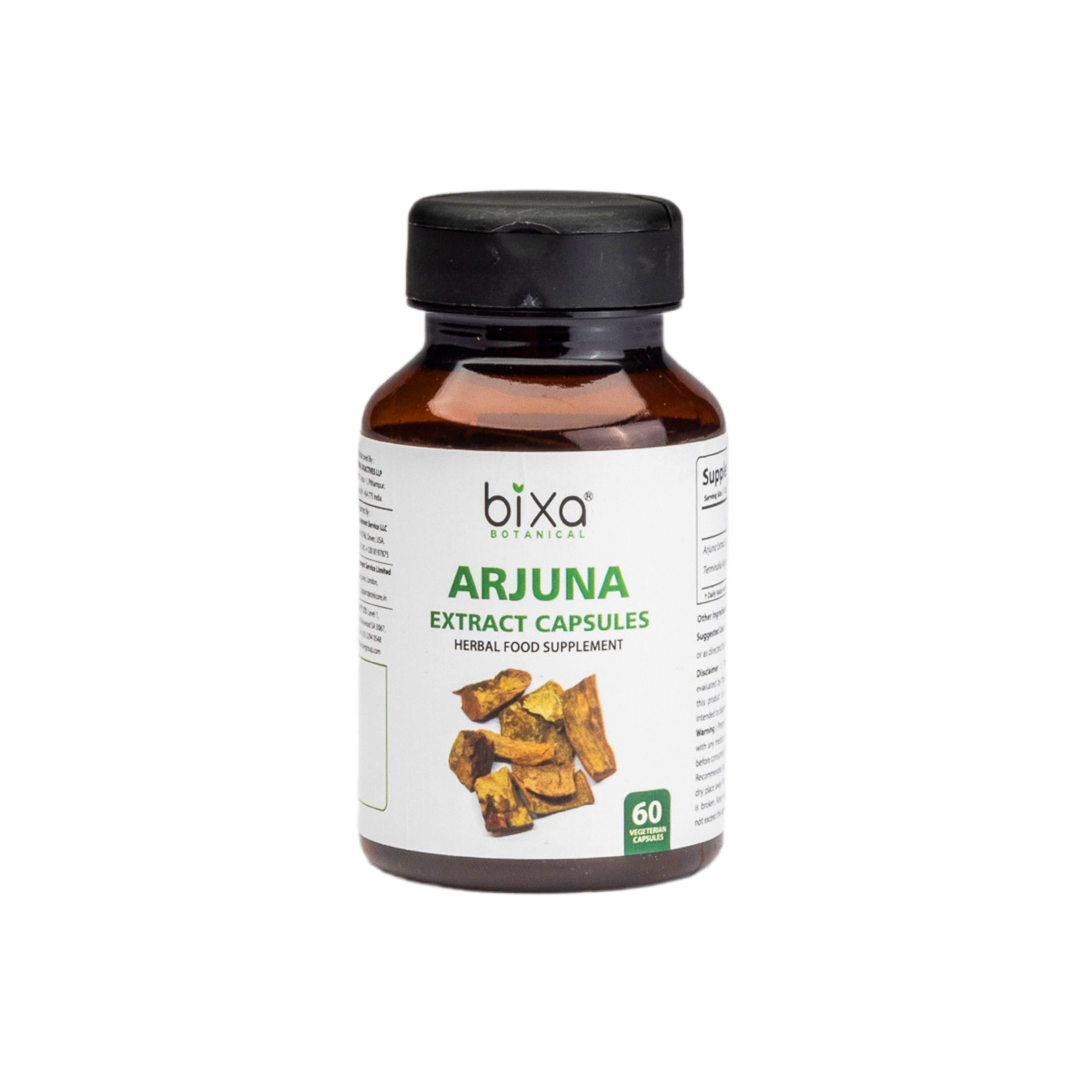 Terminalia Arjuna Extract 40% Tannins 450mg Veg Capsules