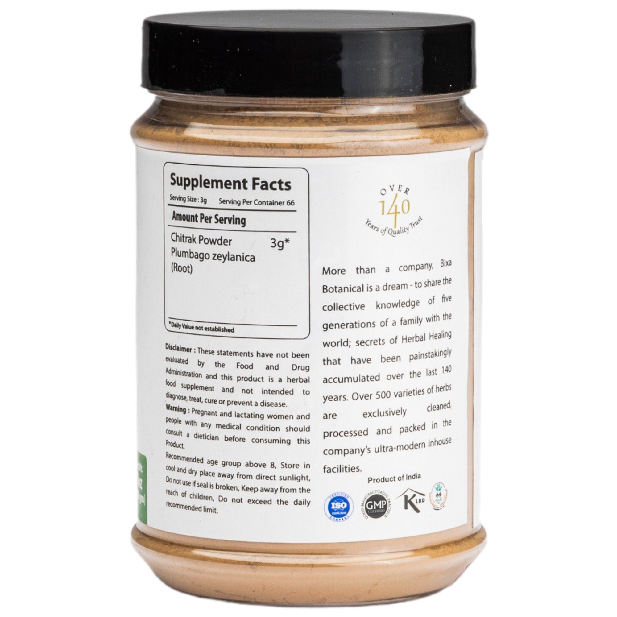Chitrak Root Powder  Plumbago zeylanica