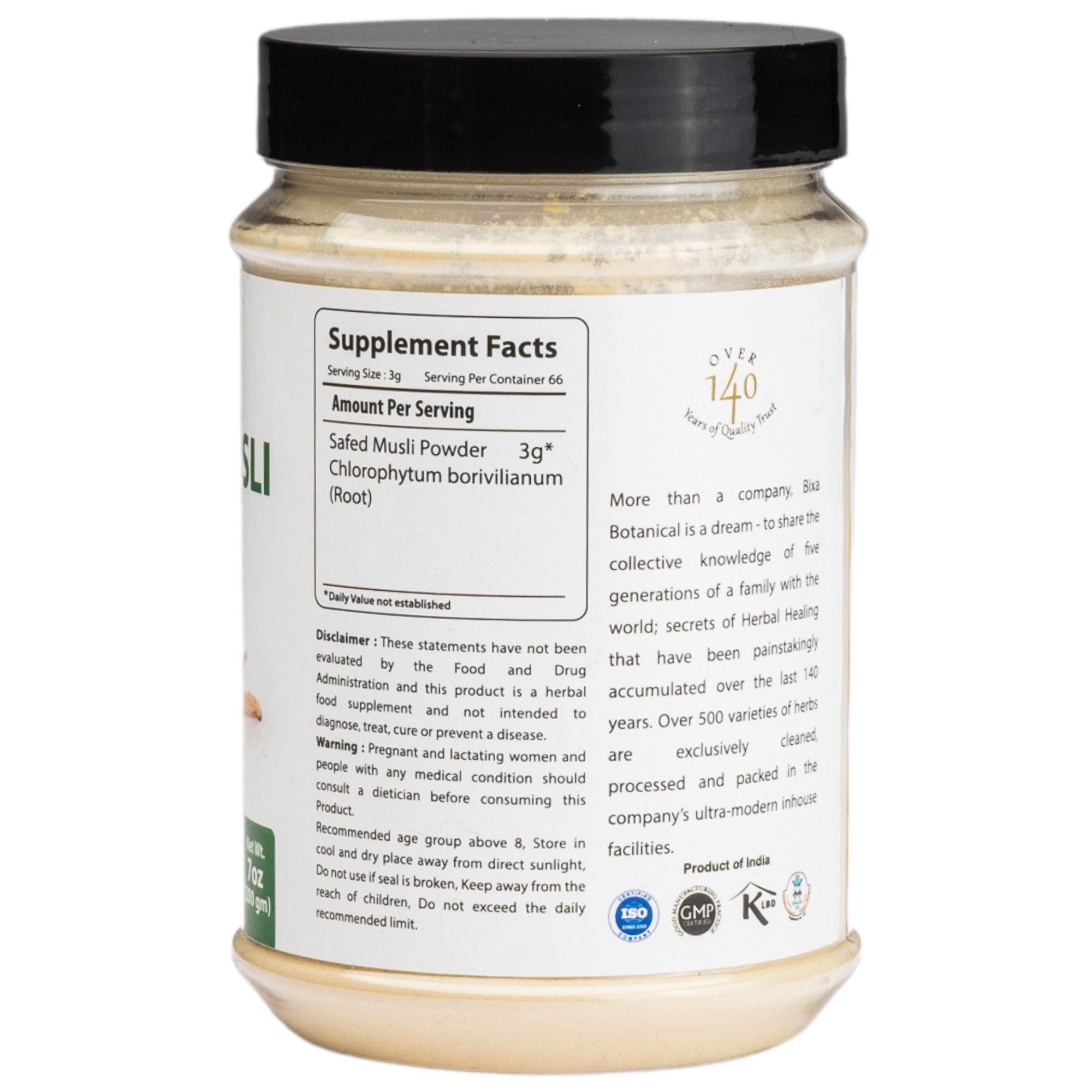 Safed musli Powder  Chlorophytum borivilianum