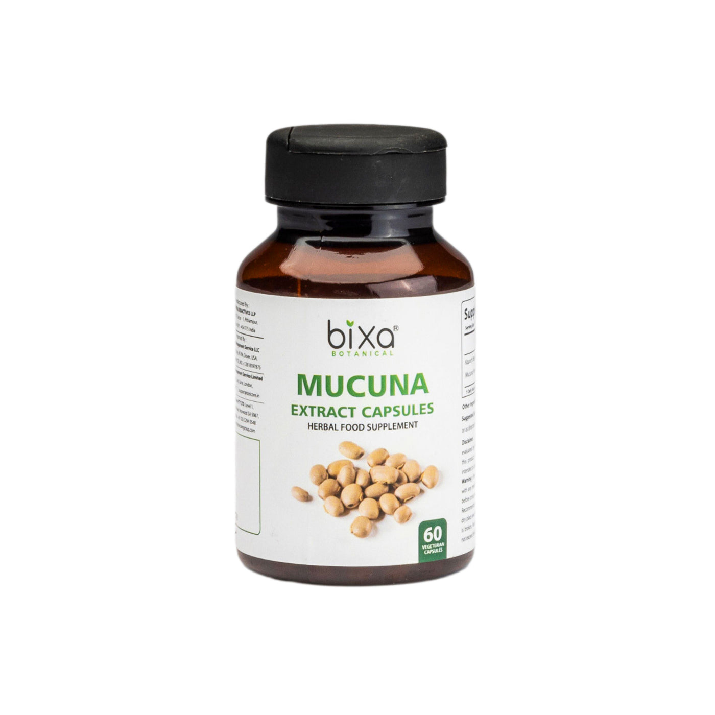 Mucuna Pruriens 15% L-Dopa Extract 450mg Veg Capsules – Bixa Botanical International