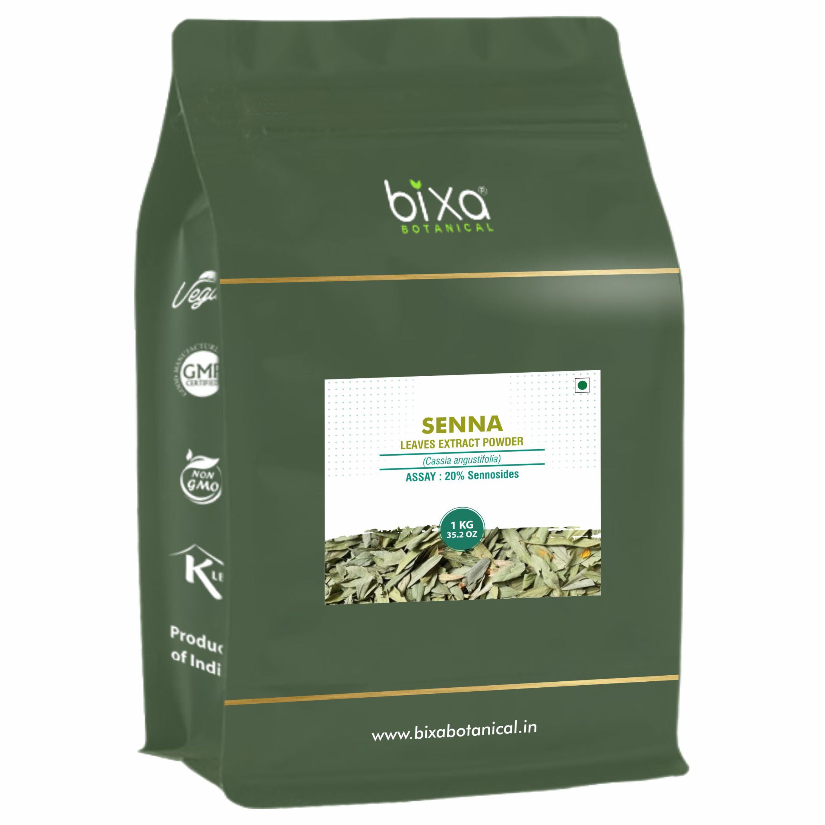Senna Leaf Sennosides 20% sennosides by UV | Bixa Botanical